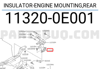 Chân Máy Trước Trái Nissan Bluebird Mã phụ tùng 113200E001
