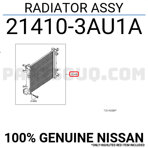 Két Nước 1.5 Mt Nissan Sunny Mã phụ tùng 214103AU1A