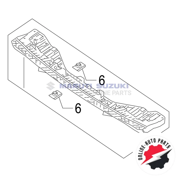 Xốp Đệm Cản Trước Nissan Sunny Mã phụ tùng 620903BF0A