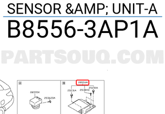 Hộp Điều Khiển Túi Khí Nissan Sunny Mã phụ tùng B85563AP1A