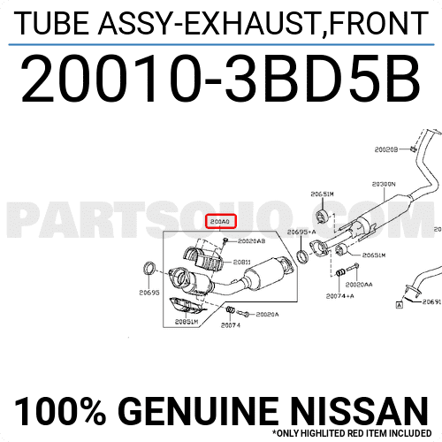 Bầu Giảm Thanh Đoạn Cuối Nissan Sunny OEM 201003BD5A-OE