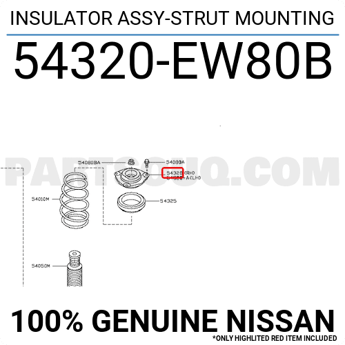 Bát Bèo Giảm Xóc Trước Nissan Bluebird Mã phụ tùng 54320EW80B