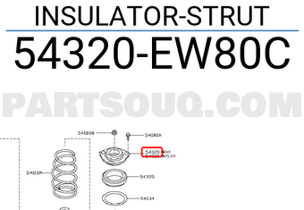 Bát Bèo Giảm Xóc Trước Nissan Bluebird Mã phụ tùng 54320EW80B