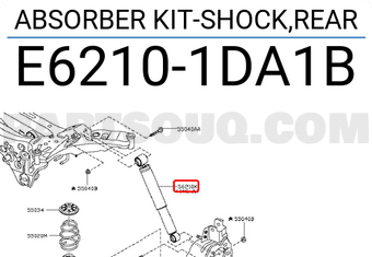 Giảm Xóc Sau Nissan X - trail OEM E62101DA1B