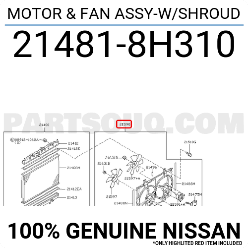 Quạt Gió Động Cơ Nissan X - trail Mã phụ tùng 214818H310