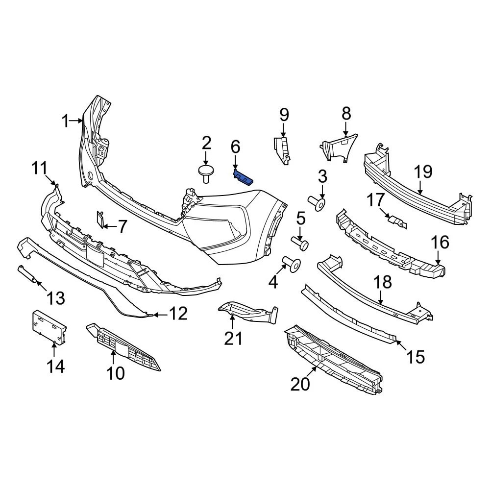 Nẹp Cài Cản Sau - R Nissan Sunny Mã phụ tùng 85225CJ40A