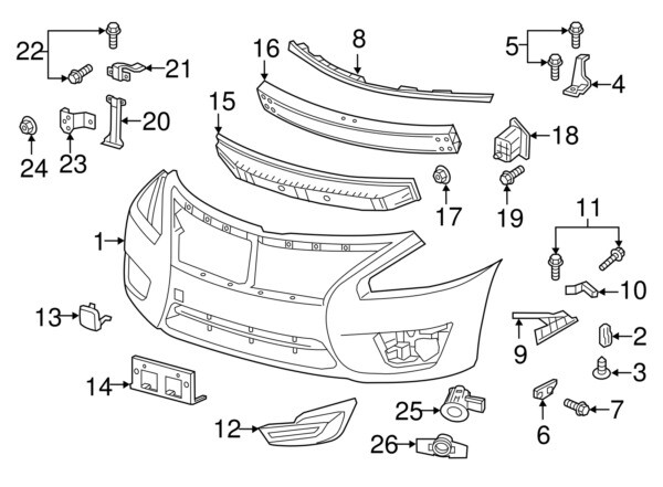 Xốp Đệm Cản Trước Nissan Sunny OEM 620903AW0A