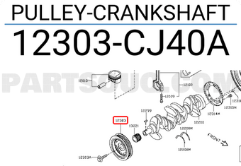 Bu Li Đầu Trục Cơ Nissan Sunny Mã phụ tùng 12303CJ40A