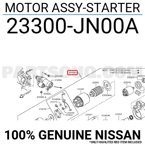 Máy Phát Nissan Teana OEM 23300JN00A-CN