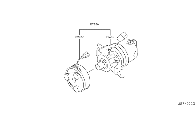 Bu Li Lốc Điều Hòa Nissan Livina Mã phụ tùng 92660CJ60B