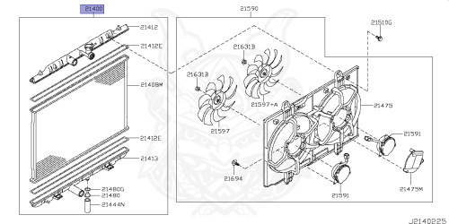 Két Nước At Nissan X - trail Mã phụ tùng 21400JG300