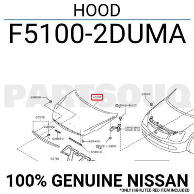 Nắp Ca Pô Nissan Bluebird Mã phụ tùng F51002DUMA