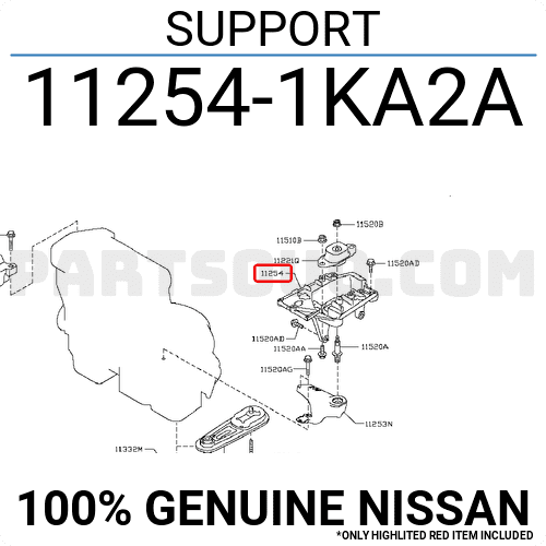 Giá Đỡ Chân Máy Trái Nissan Sunny Mã phụ tùng 112541HA2A