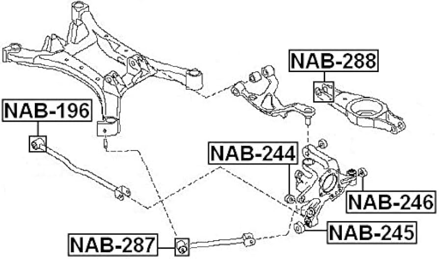 Cao Su Càng A Quả Nhỏ Nissan Teana OEM 55158JA000-oe