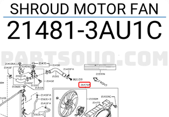 Quạt Gió Động Cơ Nissan Sunny OEM 214813AU1A