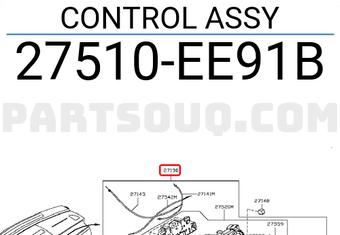 Cụm Điều Khiển Điều Hòa Nissan Tida Mã phụ tùng 27510EE91B