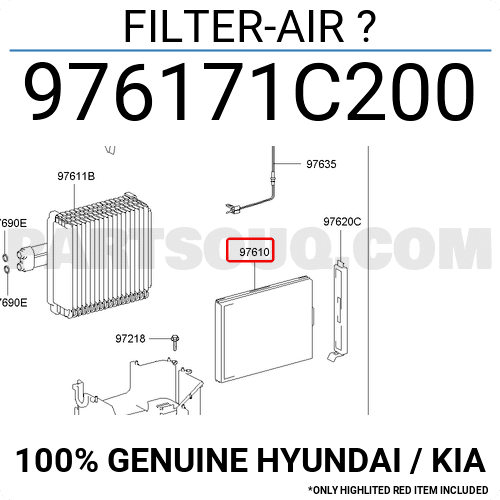 Lọc Gió Điều Hòa Nissan Livina OEM 976171C000