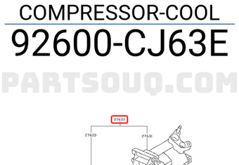 Lốc Điều Hòa Nissan Tida OEM 92600CJ63E