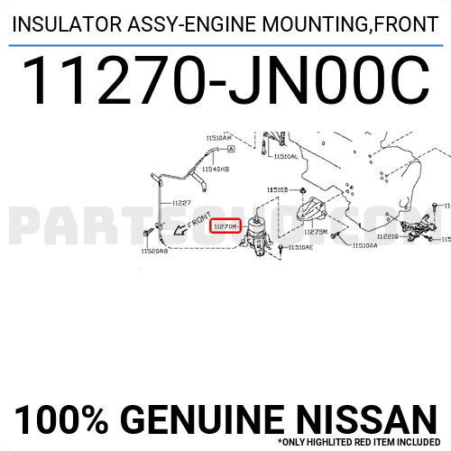 Chân Máy Thủy Lực 2.5L Nissan Teana OEM 11270JN00C-OE