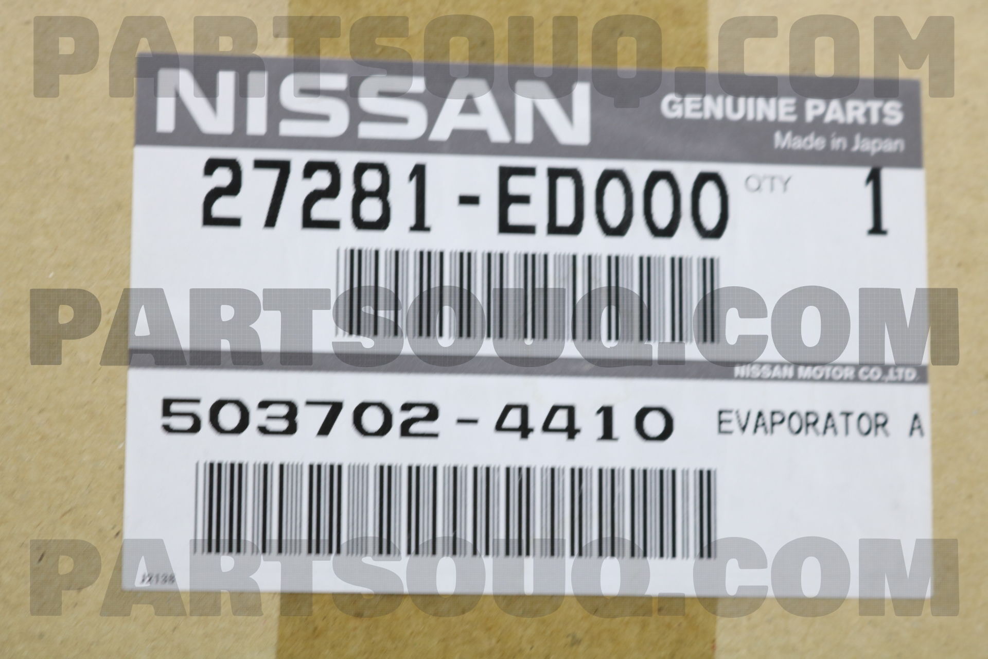 Giàn Lạnh Trong Xe Nissan Livina Mã phụ tùng 27281ED000