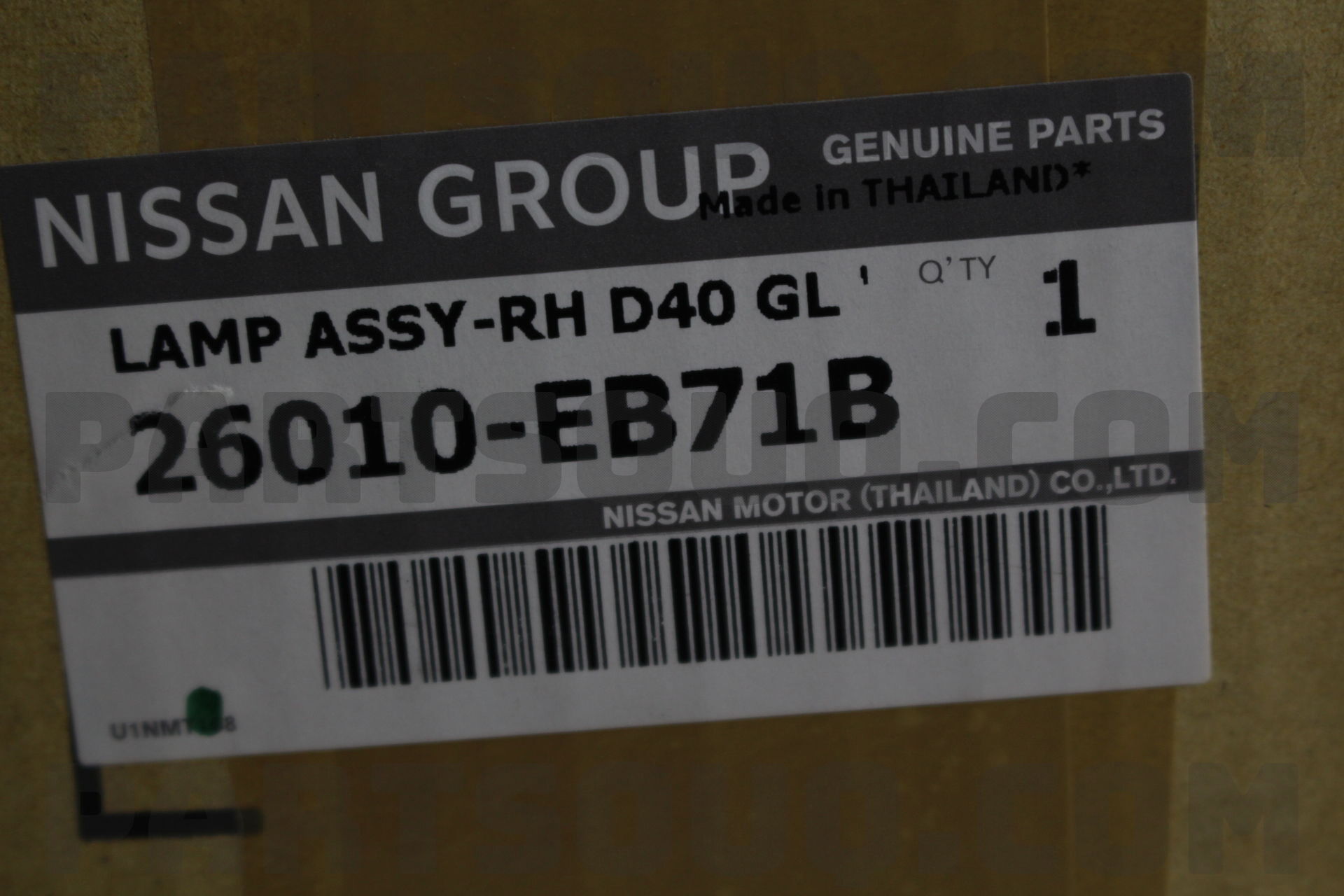 Đèn Pha Phải Nissan Navara Mã phụ tùng 26010EB71B