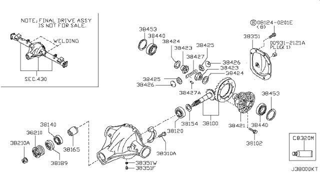 Phớt Đầu Quả Dứa Nissan Navara Mã phụ tùng 38189EB10A