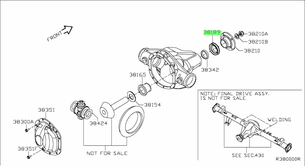 Phớt Đầu Quả Dứa Nissan Navara Mã phụ tùng 38189ZJ00A