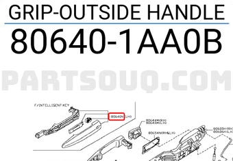 Tay Mở Cửa Ngoài Trước Có Cảm Biến Nissan Teana Mã phụ tùng 806401AA0B