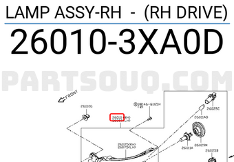Đèn Pha Phải Nissan URVAN Mã phụ tùng 260103xa0d