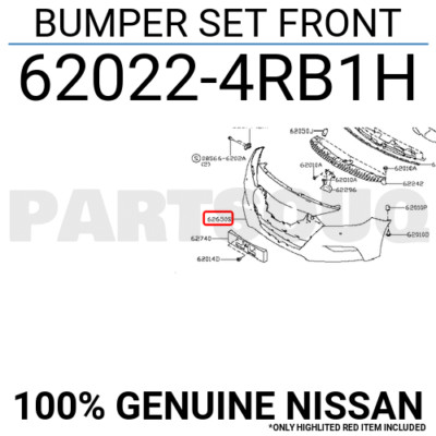 Cản Trước 4Wd Nissan Navara Mã phụ tùng 620224jg1h