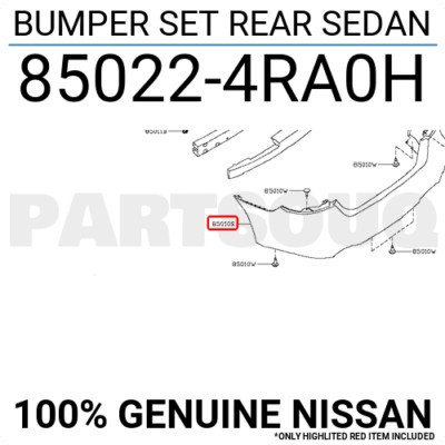 Cản Sau Nissan X - trail OEM 850224cl0h-OE
