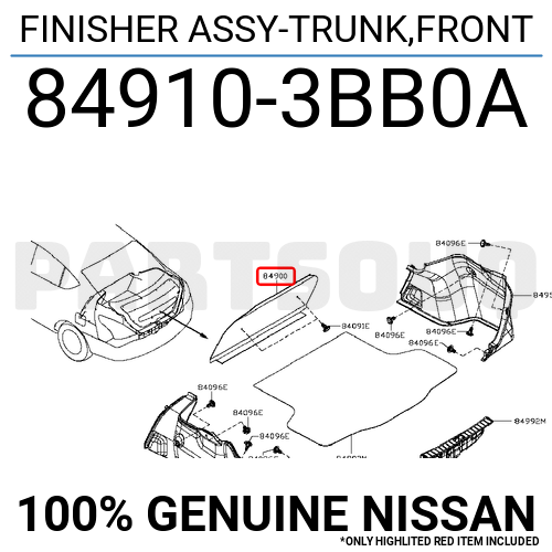 Táp Bi Hông Sau Trái Nissan Sunny Mã phụ tùng 849413BG0A
