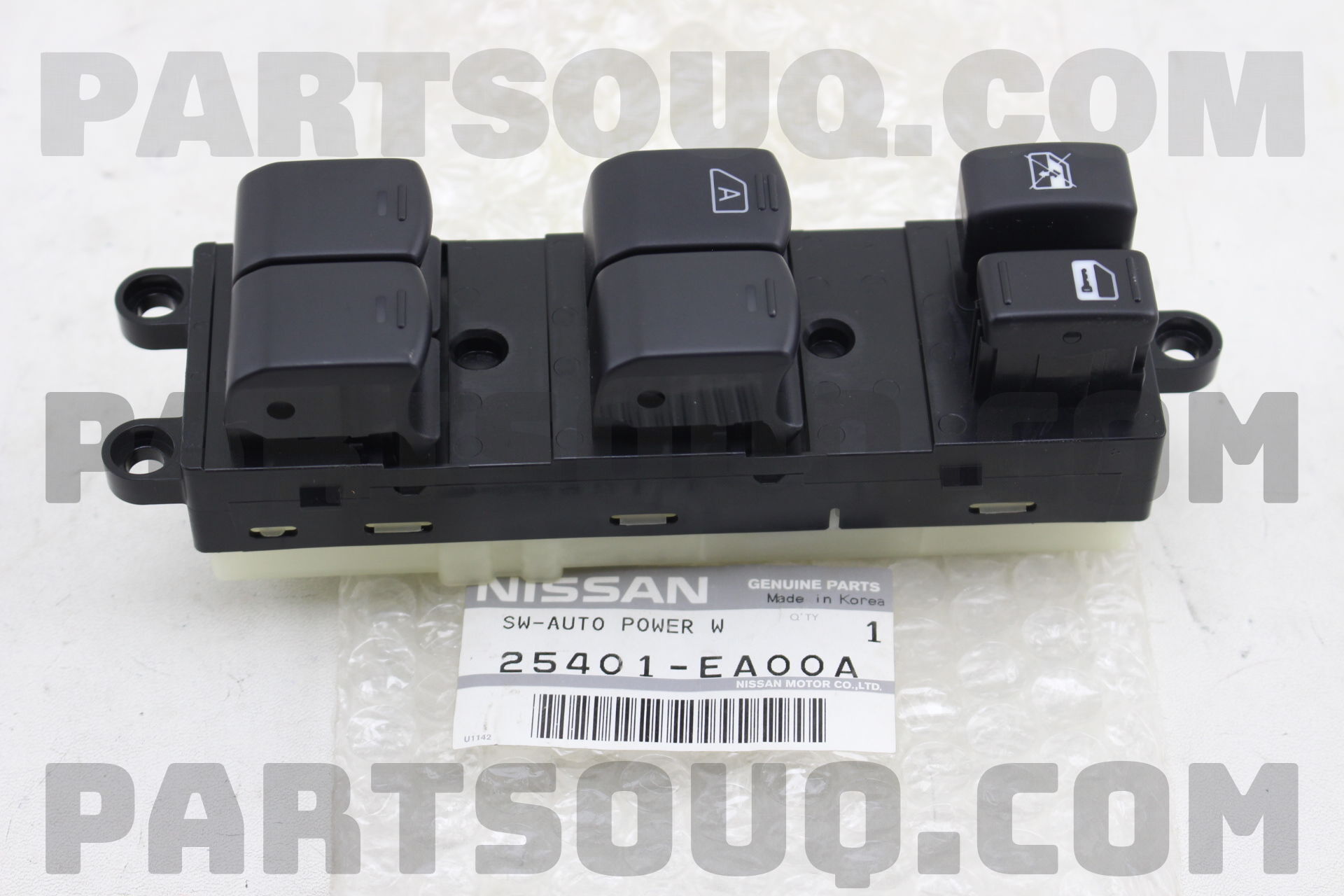 Cụm Công Tắc Lên Xuống Kính Tổng Nissan Navara Mã phụ tùng 25401EA00A