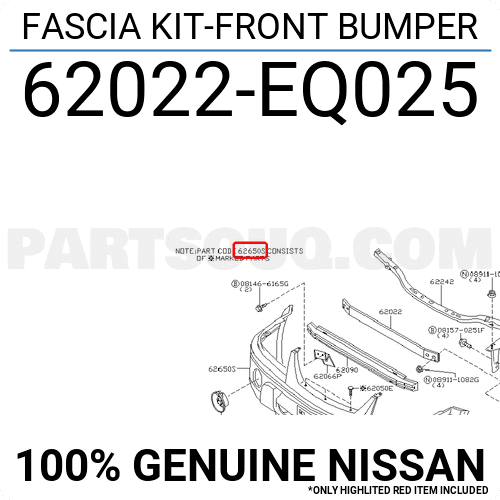 Cản Trước Nissan X - trail Mã phụ tùng 62022EQ025