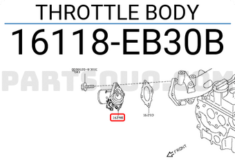 Cụm Bướm Ga Nissan Navara Mã phụ tùng 16118EB30B