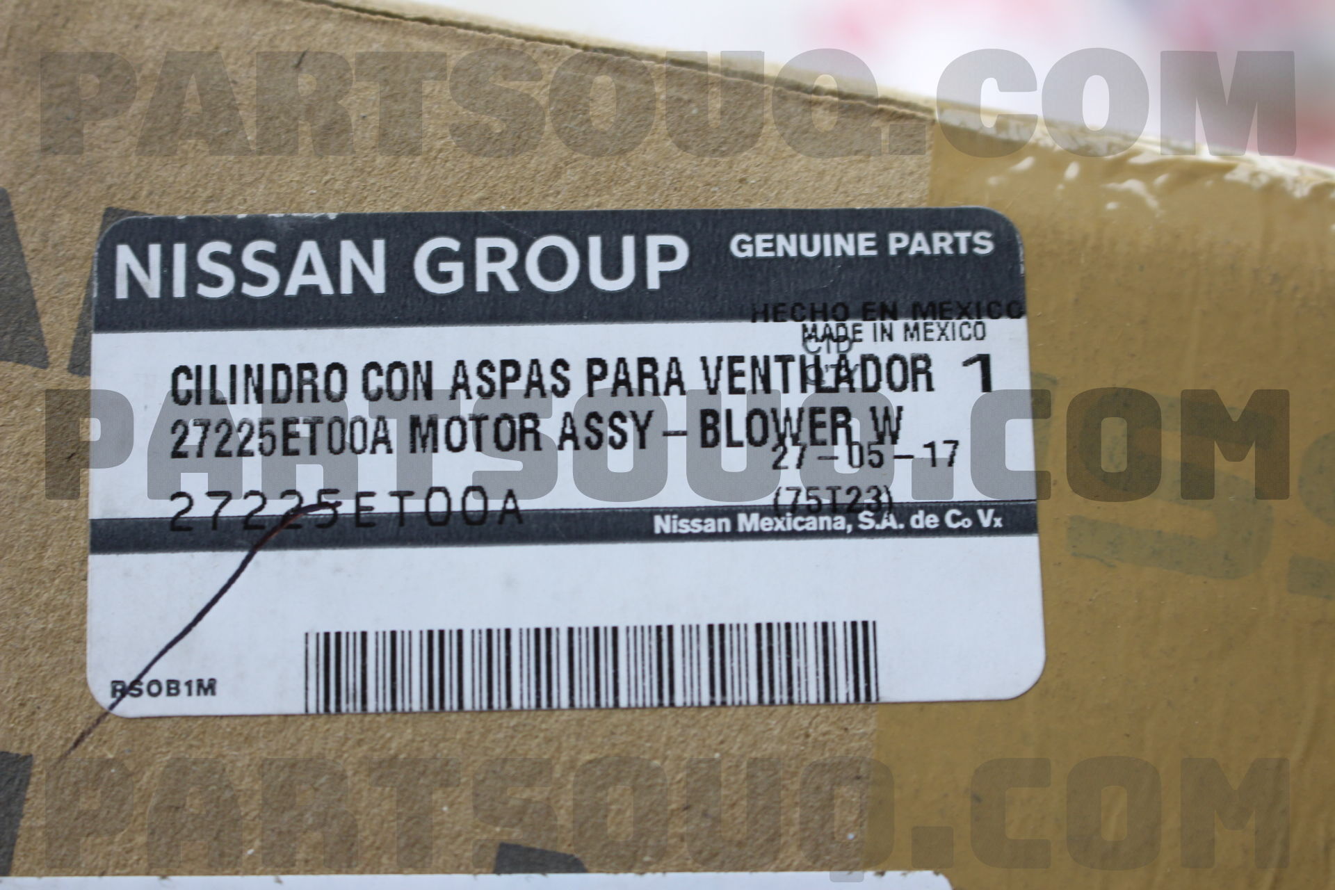 Mô Tơ Quạt Gió Điều Hòa Trong Xe Nissan Qashqai Mã phụ tùng 27225ET00A