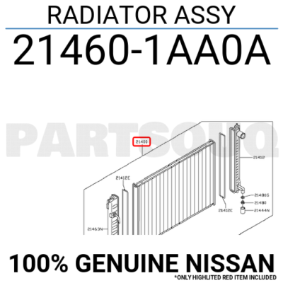 Két Nước Nissan Quest Mã phụ tùng 214601aa0a