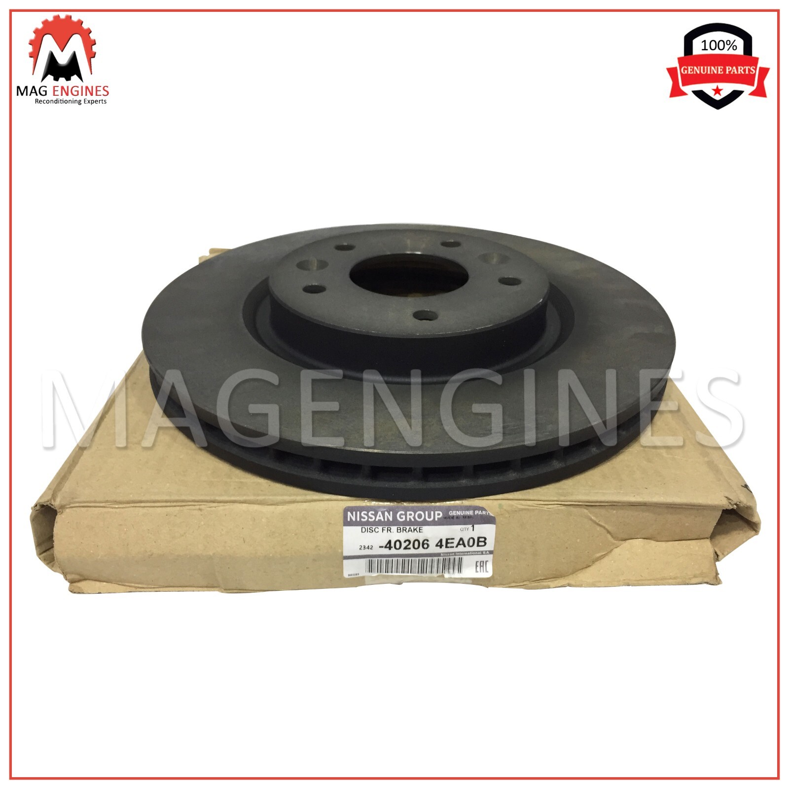 Đĩa Phanh Trước - 2 Lớp Nissan Livina OEM 40206EW80B-OE