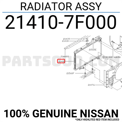 Két Nước Nissan terrano Mã phụ tùng 214107F000
