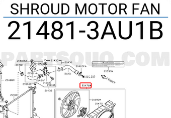 Lồng Quạt Gió Động Cơ Nissan Sunny Mã phụ tùng 214813au1c