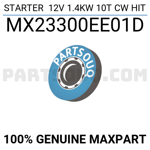 Máy Đề Khởi Động Nissan Sunny Mã phụ tùng 23300EE01D