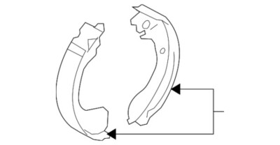 Guốc Phanh Sau / Má Phanh Sau Nissan Sunny OEM 4060ZW80A-OE