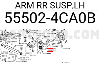 Giá Bắt Bi May Ơ Sau Sau Trái Nissan X - trail Mã phụ tùng 555024CA0B