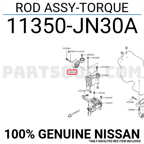 Chân Treo Đầu Máy Nissan Teana OEM 11350JN30A-OE