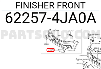 Ốp Đèn Gầm Trái Có Mạ Nissan Navara Mã phụ tùng 622574JA0A