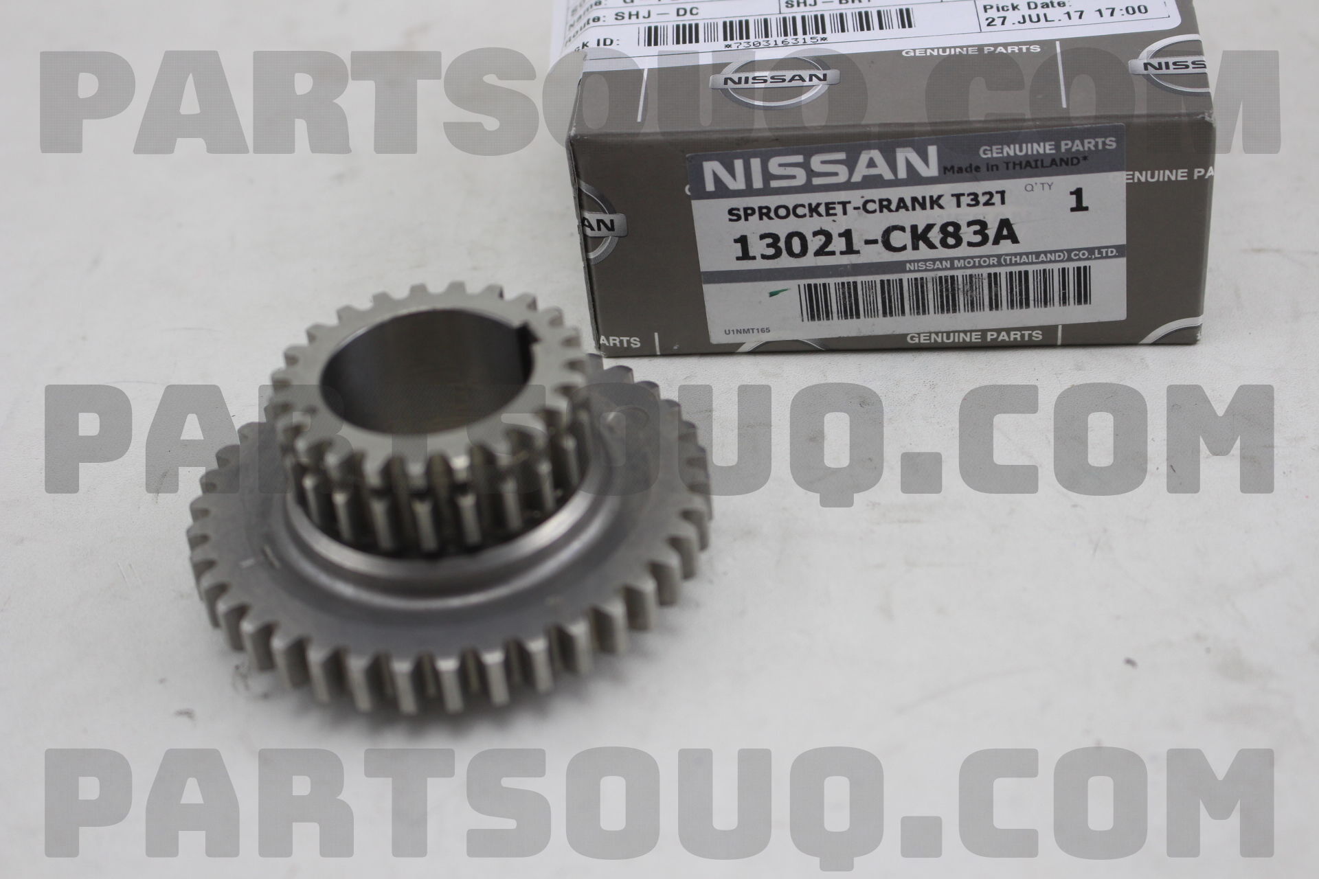 Bánh Răng 2 Tầng Đầu Trục Cơ Mr20 Nissan Teana Mã phụ tùng 13021EN200