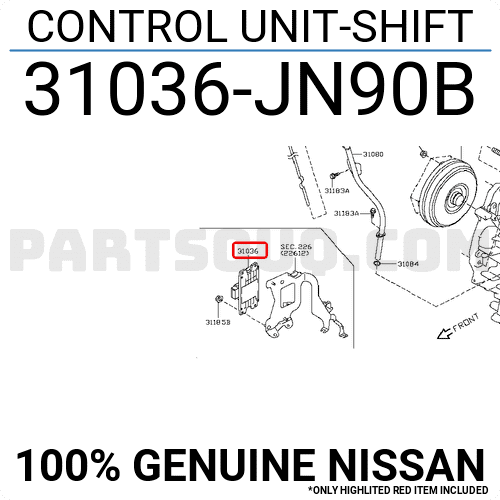 Hộp Điều Khiển Hộp Số Nissan Teana Mã phụ tùng 31036jn90b