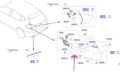 Đèn Hậu Ngoài Trái Nissan X - trail Mã phụ tùng 265594ca0c