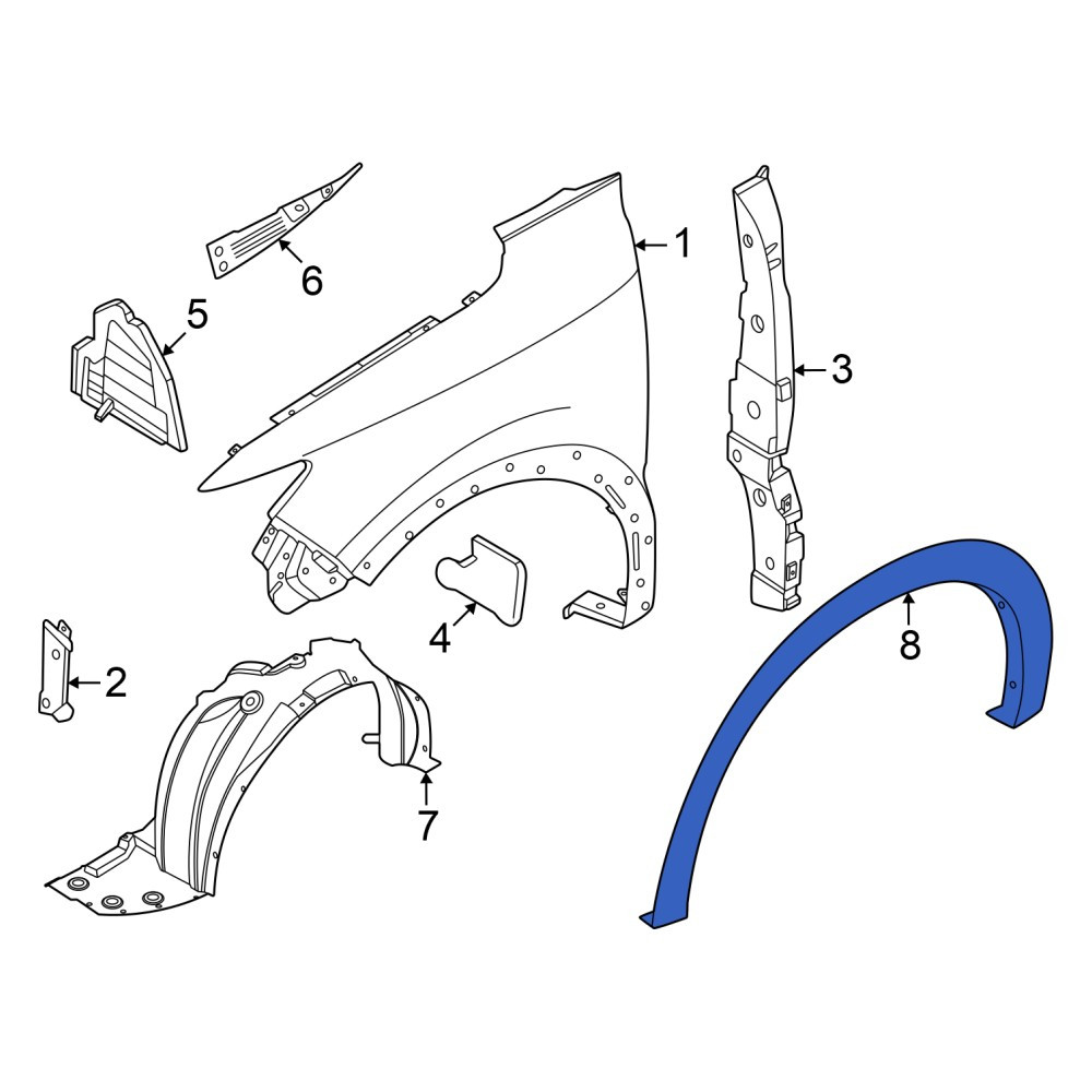 Cao Su Càng A Trên Nissan Navara OEM A11NS006