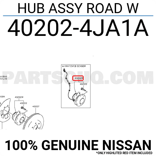 Bi May Ơ Trước Nissan Navara Mã phụ tùng 402024JA1A